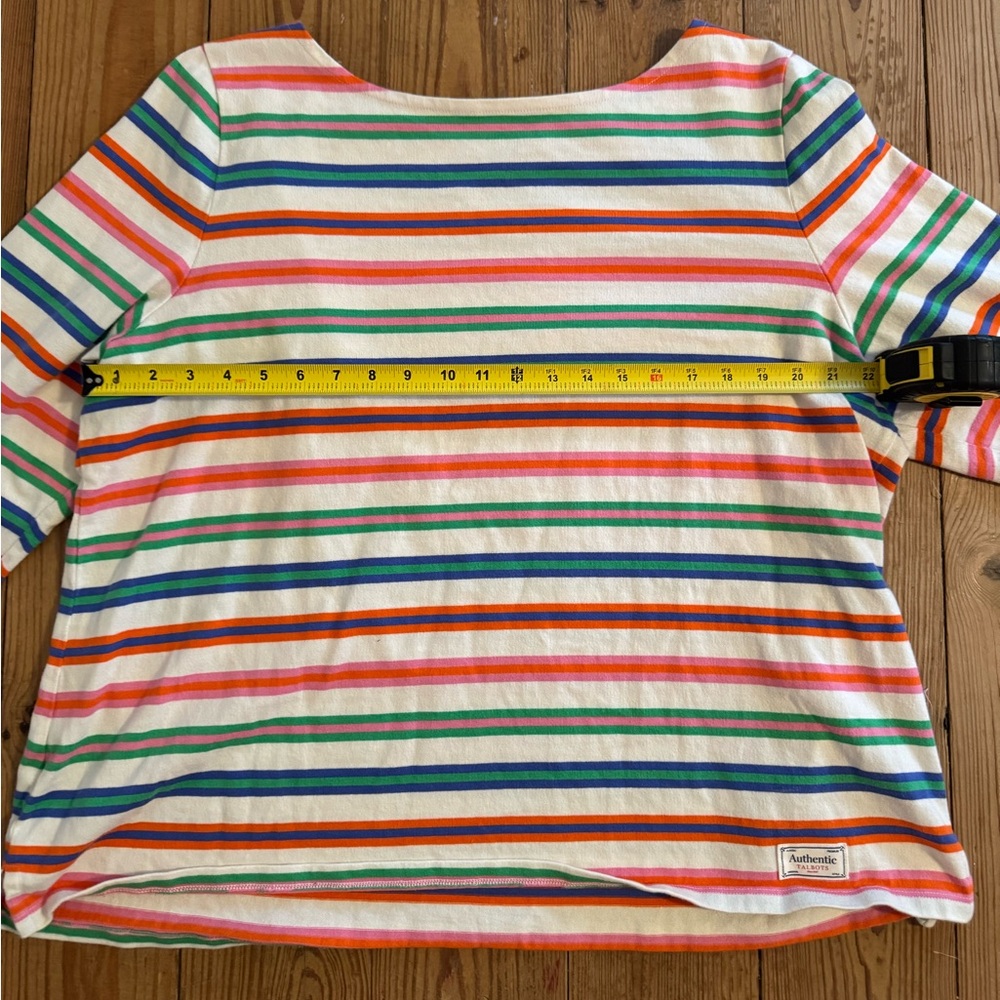 Talbots Multicolor Striped Long Sleeve Tee - Picture 3 of 4
